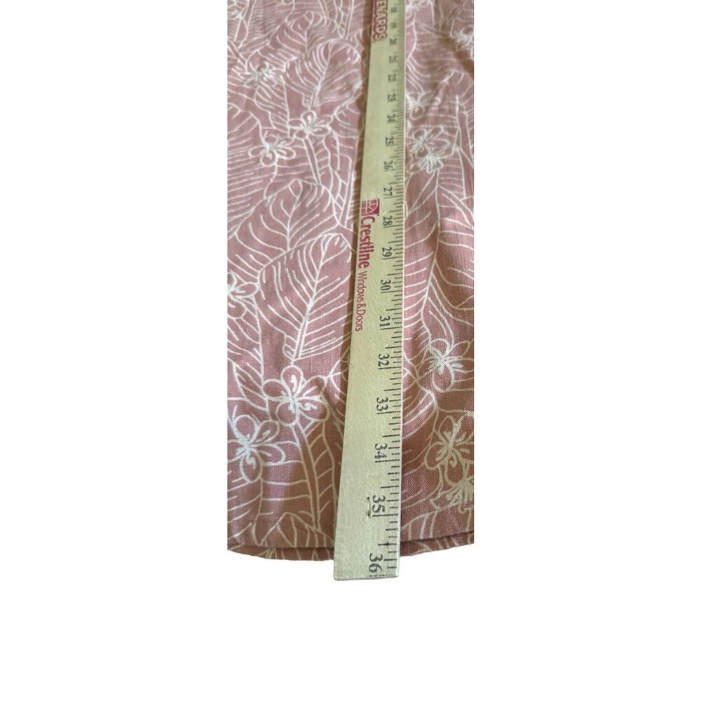 Orvis Linen Knee Length XL Pink Tropical Summer Sleeveless X Large Pockets NEW - Picture 8 of 10